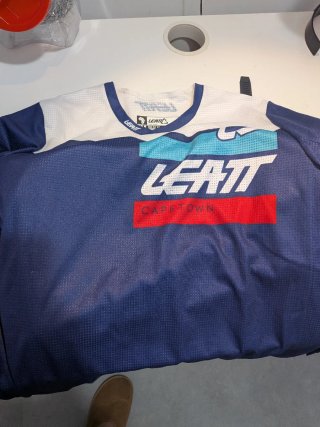 Fato Leatt Motocross Azul e Branco