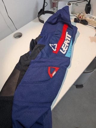 Fato Leatt Motocross Azul e Branco