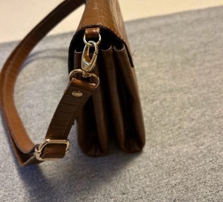 Bolso The Code Marrón Cocodrilo