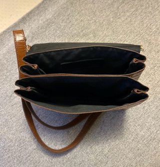 Bolso The Code Marrón Cocodrilo