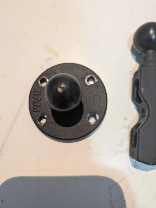 Kit RAM Mount Base Redonda e Suporte