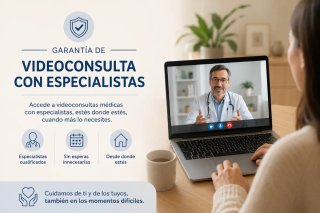 Videoconsulta con médicos especialistas