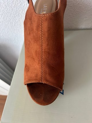 Sandalias plataforma Marypaz color cuero/camel