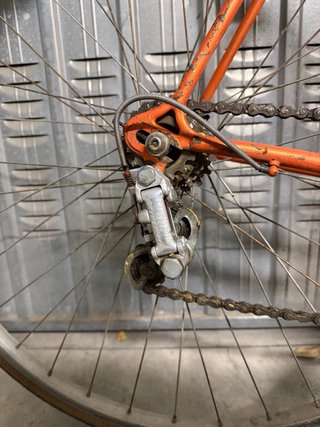 Bici da corsa vintage Vicini arancione