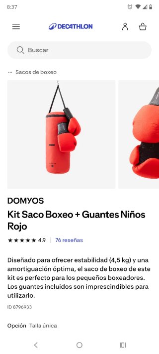 Saco de boxeo infantil Outshock