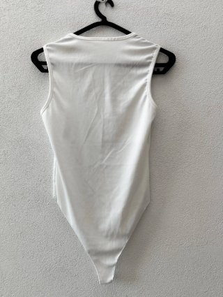 Body Branco Decote Quadrado Tamanho Único