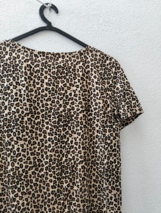 Camisola Curta Estampada Animal Print Tamanho M