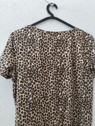 Camisola Curta Estampada Animal Print Tamanho M