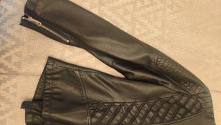 Cazadora biker negra Talla L