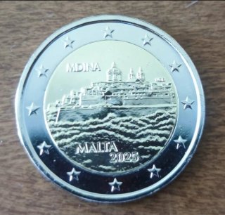 2 Euros Malta 2025 Mdina