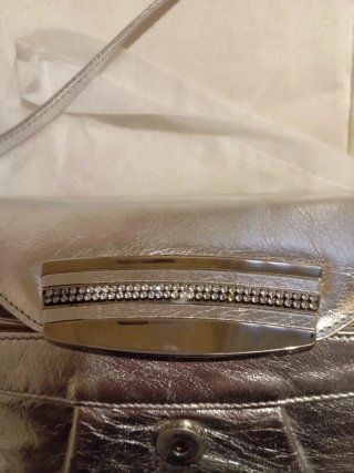 Pochette elegante pelle Lorella Pagano silver