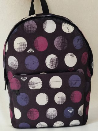 Mochila Roxy Lunares Morado Blanco