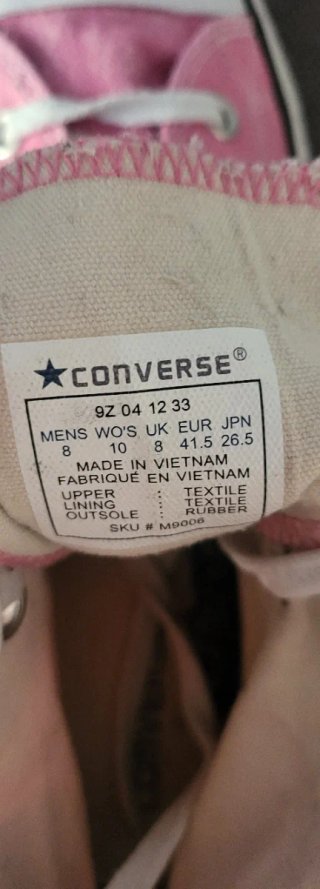 Converse Chuck Taylor Talla 41.5 Rosa