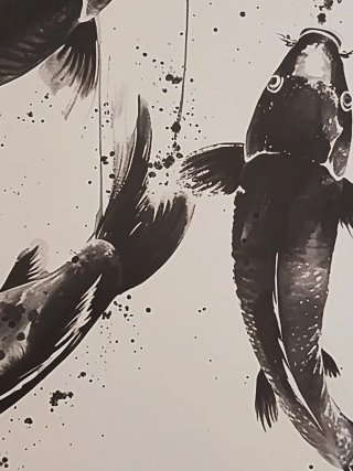 Poster decorativo pesci koi