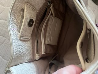 Bolso Adolfo Dominguez Beige Piel Texturizada