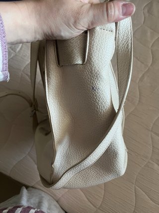 Bolso Adolfo Dominguez Beige Piel Texturizada