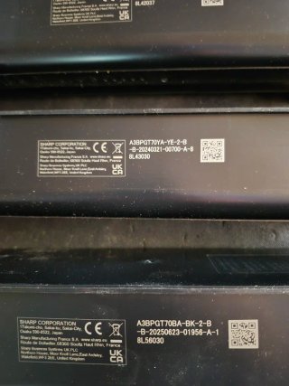 Sharp Juego 4 Cartuchos Toner Originales SIN CAJA