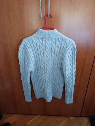 Jersey Polo Ralph Lauren gris trenzado