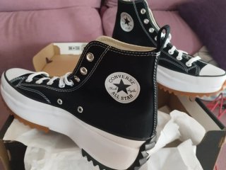 Converse Run Star Hike High Top Unisex Negro/Blanc