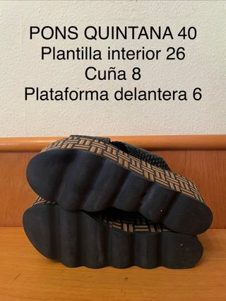 PONS QUINTANA - Sandalias plataforma 40