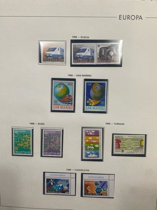 Sellos EUROPA 1988 Colección