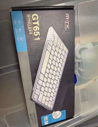 Tastiere Bluetooth M-TK GT651 Argento e Bianco