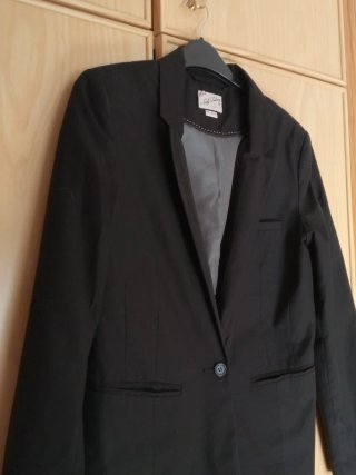 Americana blazer mujer negra