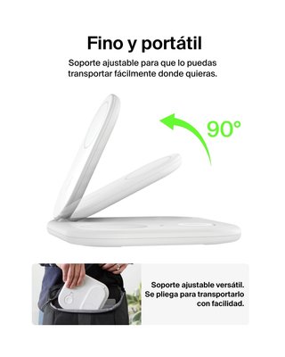 Caricatore magnetico pieghevole 3 in 1 Belkin per Apple