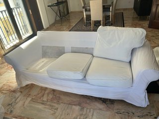 Fundas Sofá 3 Plazas EKTORP IKEA Blancas