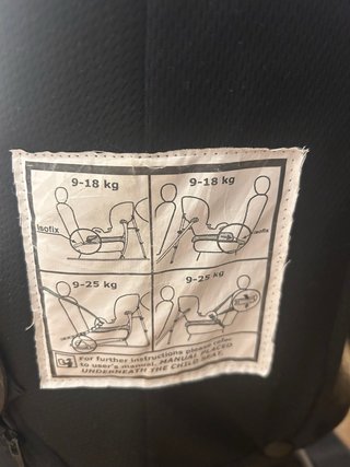 Silla coche Isofix 9-23kg