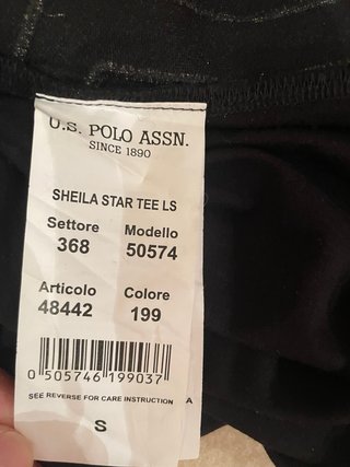Maglia U.S. POLO ASSN. nera donna S