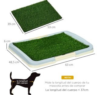 Box per cani con erba sintetica