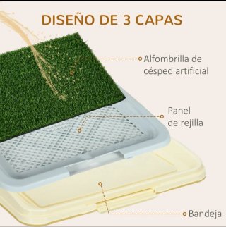Box per cani con erba sintetica