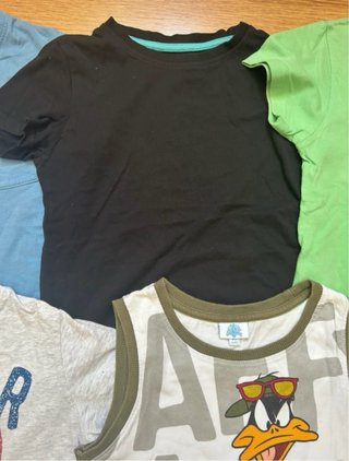 Lote 6 Camisetas Niño Talla 6 Años
