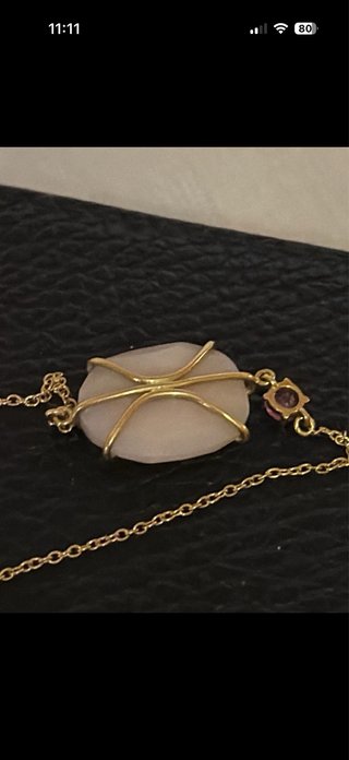 Pulsera Tous Oso y Piedra Rosa