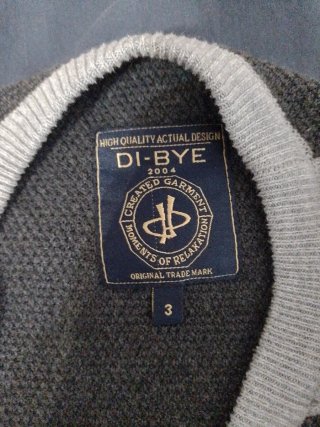 Jersey Di-Bye Gris y Negro
