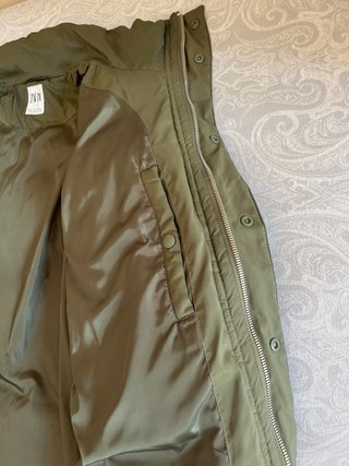 Plumífero Zara Hombre Verde M