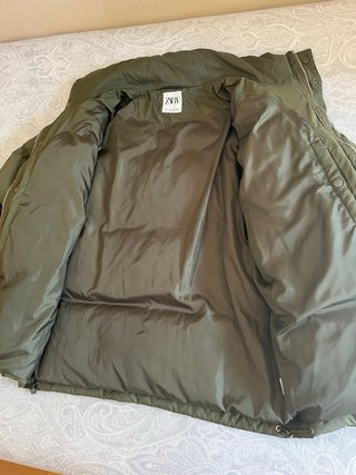Plumífero Zara Hombre Verde M
