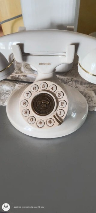 Telefono fisso Brondi vintage bianco