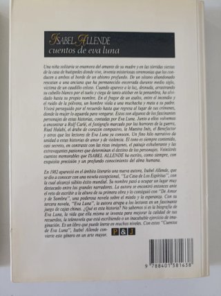 Lote 2 libros Isabel Allende: Eva Luna + Cuentos..