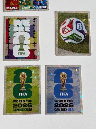 Cromos brillantes Mundial 2026 Panini