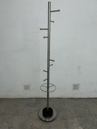 Perchero de pie con paragüero