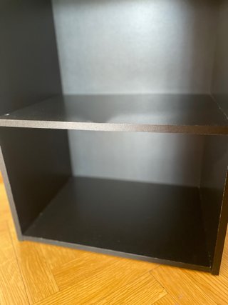 Estantería Negra Madera 130x40x29