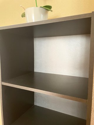 Estantería Negra Madera 130x40x29