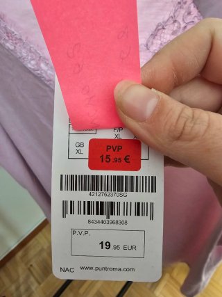 Camiseta sin mangas Punto Roma Talla XL