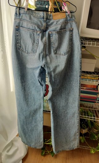 Jeans Rectos H&M Talla 38 Algodón