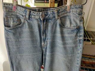 Jeans Rectos H&M Talla 38 Algodón