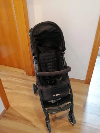 Cochecito Baby Monsters Negro Plegable