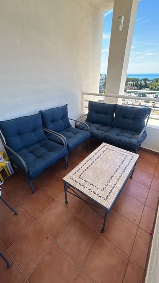 Conjunto de 2 sillones + Sora + Mesa de jardín