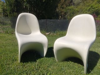 Sillas Diseño Panton Blancas (2 unidades)